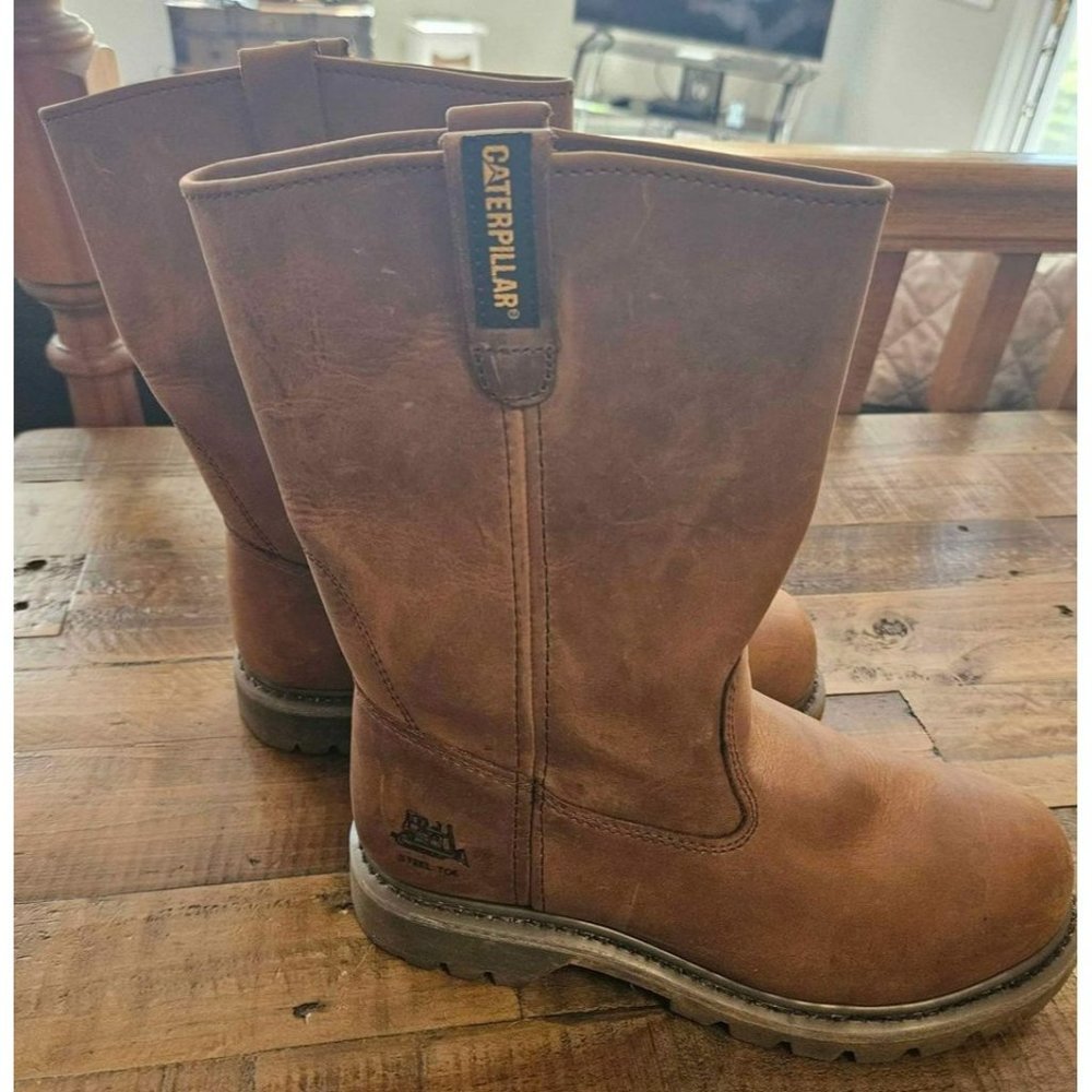 Women's Caterpillar Revolver Steal Toe Work Boots Siz… Gem